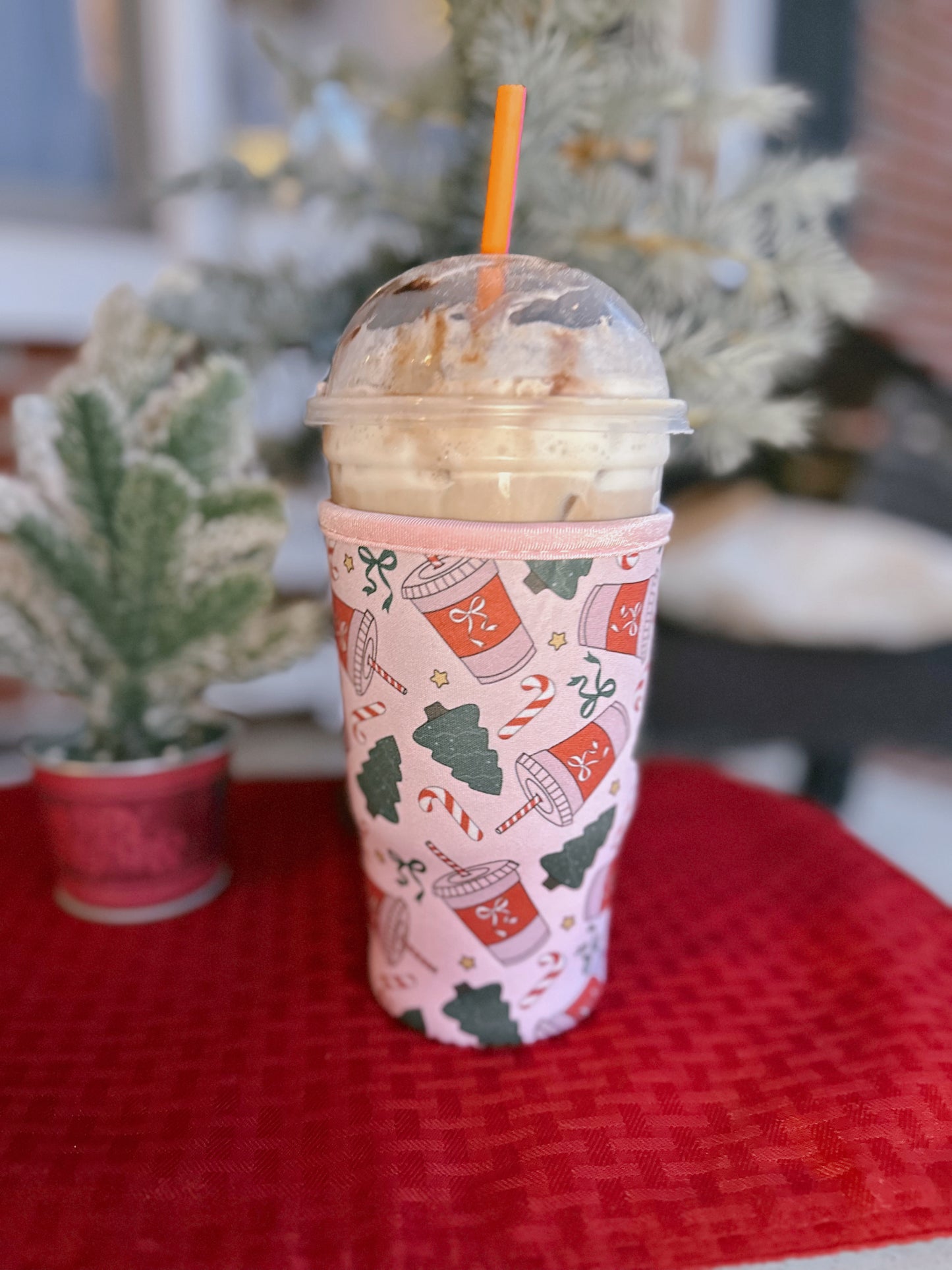 Christmas Coquette Iced Coffee Sleeve