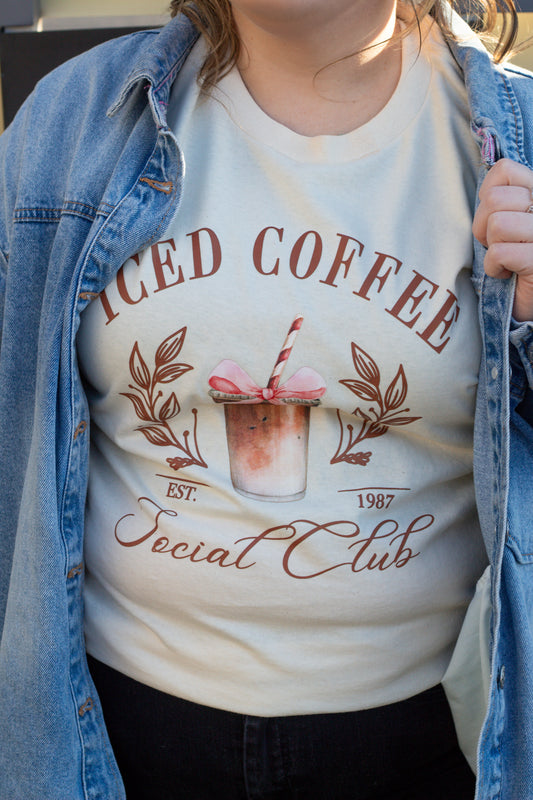 Iced Coffee Social Club (soft girl coquette style)