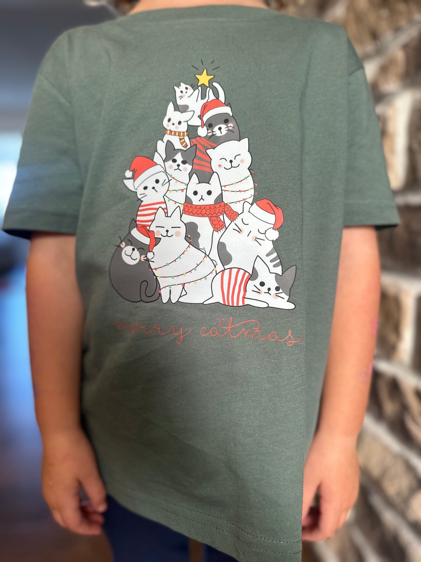 Merry Catmas T-Shirt (YOUTH and TODDLER Sizes)