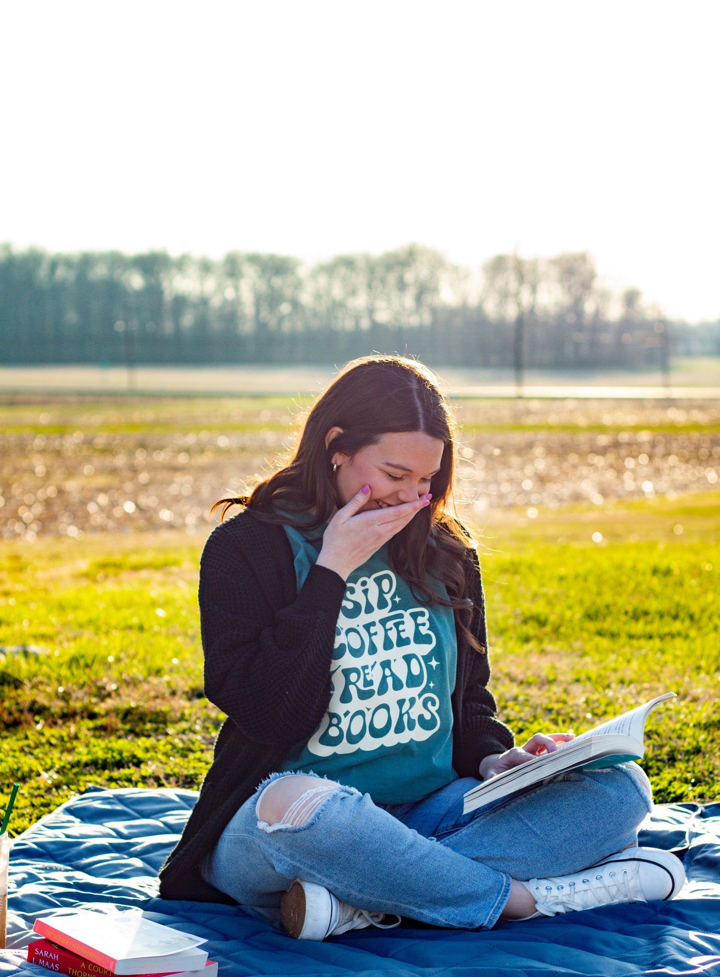 Sip Coffee Read Books T-Shirt