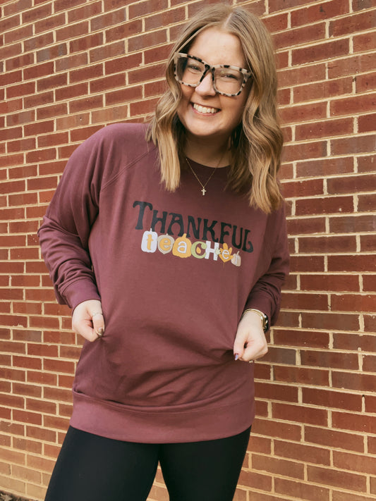 Thankful Teacher Crewneck