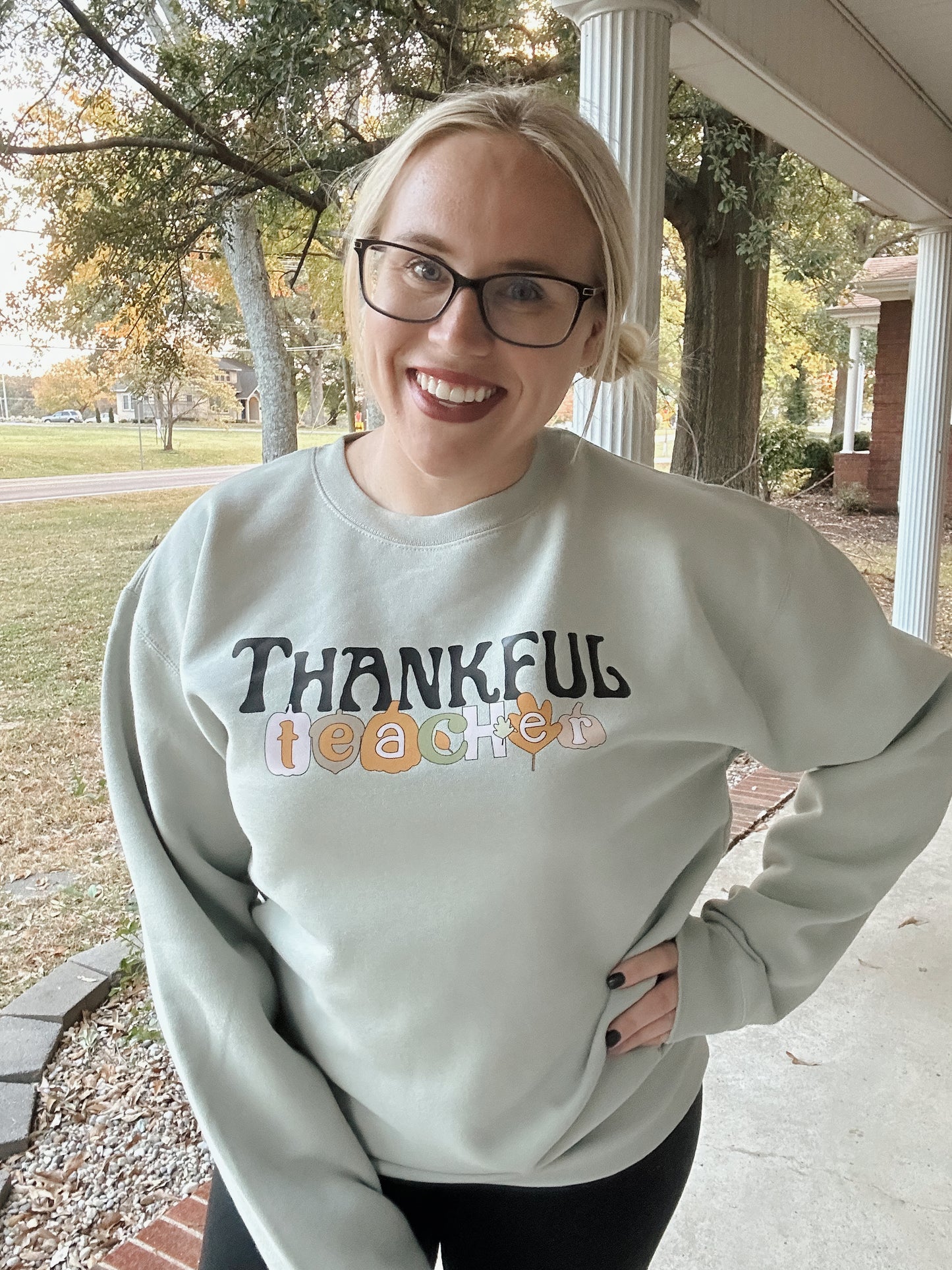 Thankful Teacher Crewneck