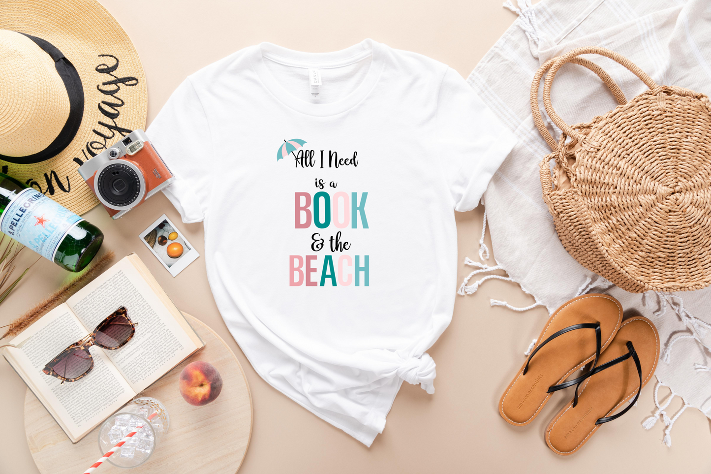 All I Need is a Book & the Beach T-Shirt