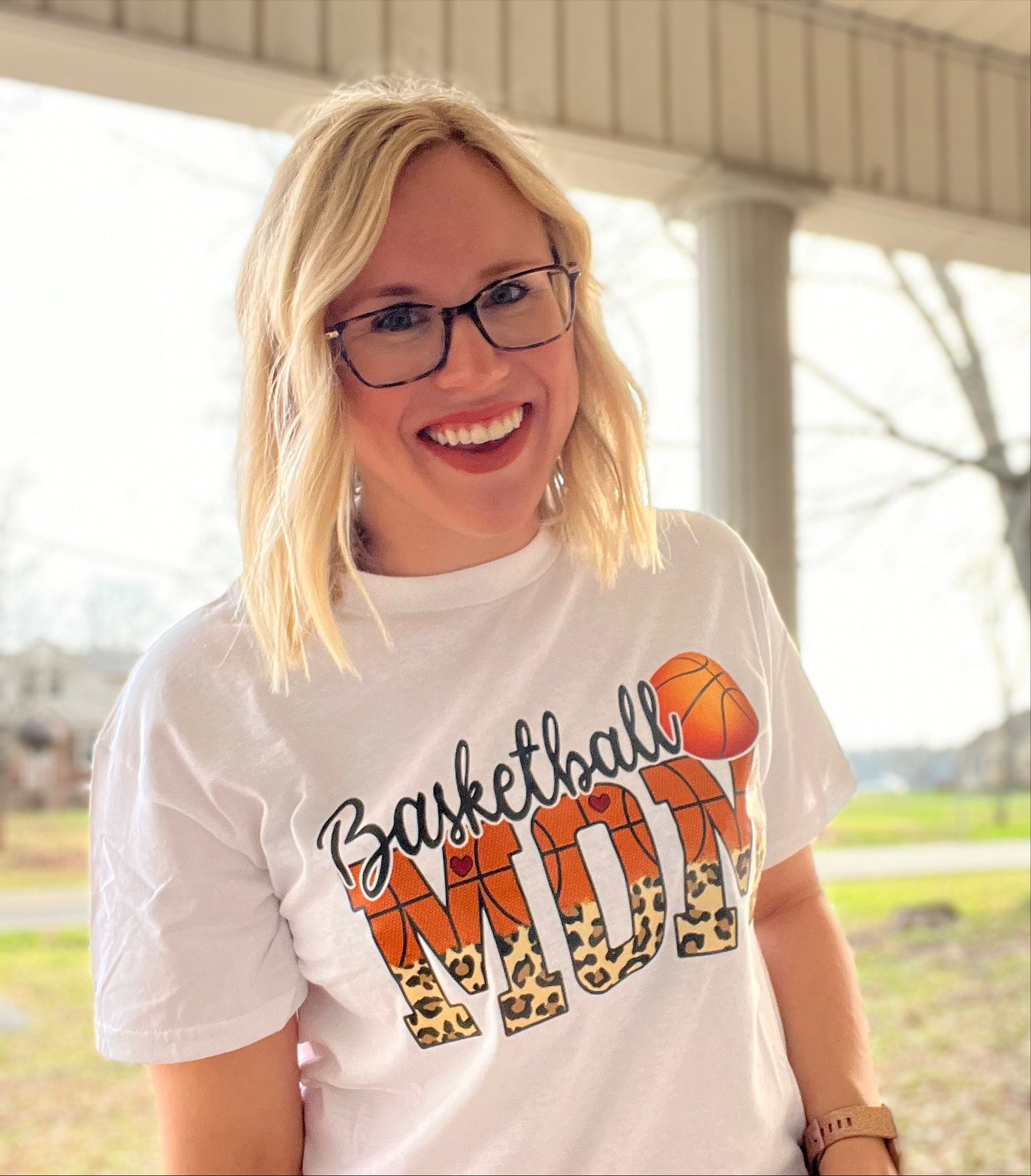 Basketball  Leopard Print T-Shirt