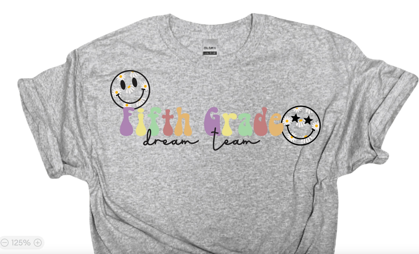 Custom Teacher Team Retro Smiley T-Shirt