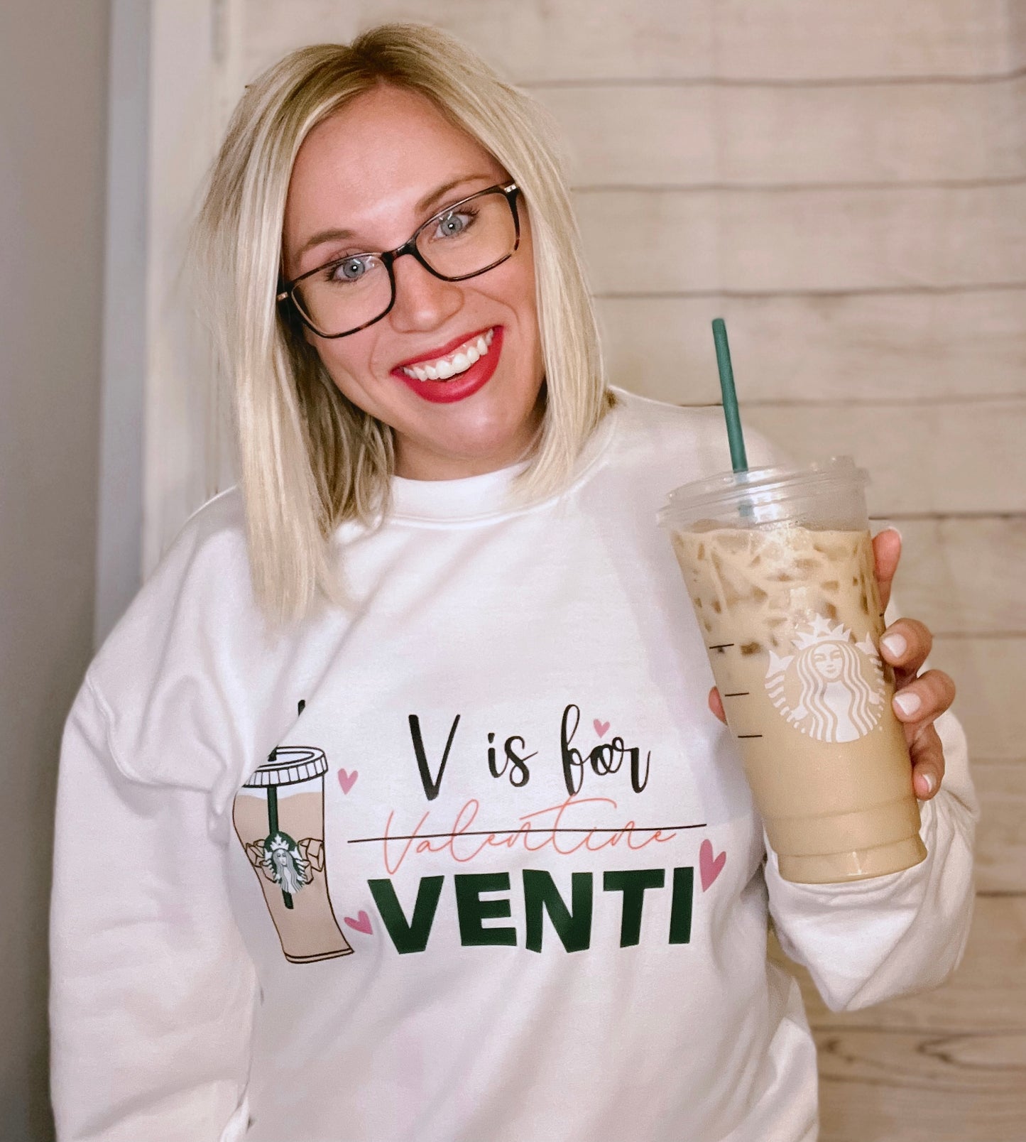 V is for Venti Crewneck Sweatshirt or T-Shirt